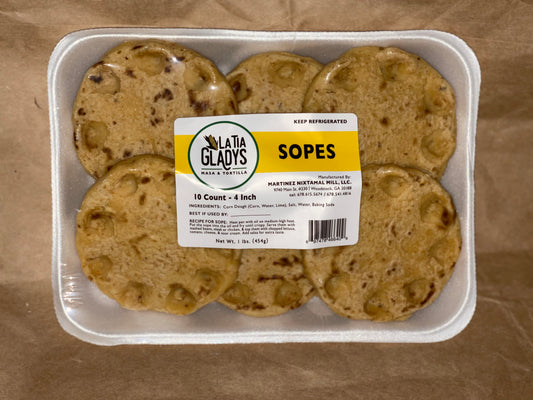 Pre-cooked Sopes / Sopes Per-cocidos 10 Count